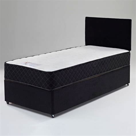 Single Divan Bed With Mattress Headboard Soft Touch Beds