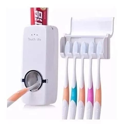 Dispensador Automatico Para Pasta Dental Con Porta Cepillos Mercadolibre