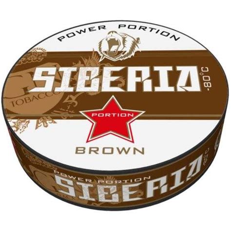 Siberia 80 Degrees Brown Label Snusport Swedish Snus Online