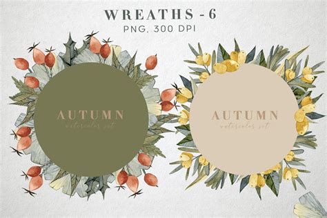 Autumn Tea Watercolor Set By By Anna Sokol TheHungryJPEG