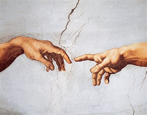 The Creation of Adam (Detail) by Michelangelo - Art Print / Poster ...