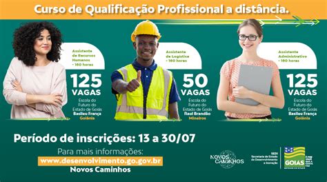 Programa Novos Caminhos Abre Vagas Para Cursos Gratuitos De