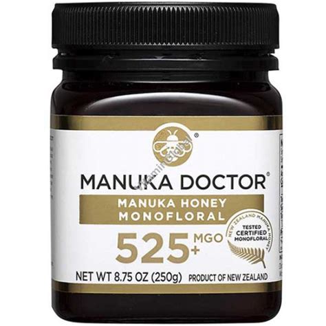 Manuka Honey Monofloral Mgo 525 875 Oz 250 G Manuka Doctor