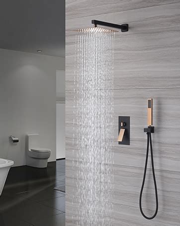 Mondawe Color Luxury Led Rainfall Shower Head With Jet And