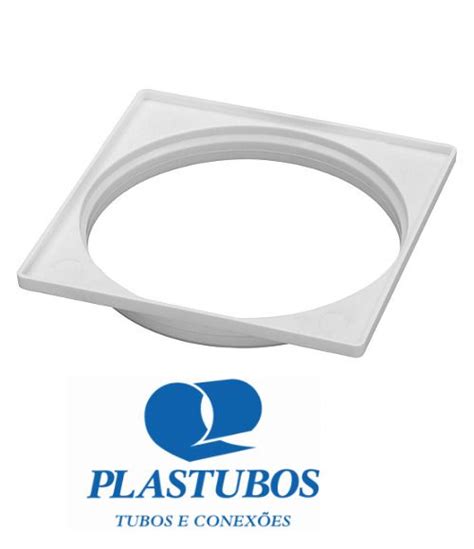 Porta Grelha N Quadrado Branco Para Caixa Sifonada Mm Plastubos