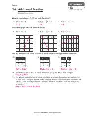 P 3 2 Key Pdf Name PearsonRealize 3 2 Additional Practice Linear