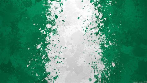 Nigeria Flag Wallpaper Grungy Splatter By Garyckarntzen On Deviantart