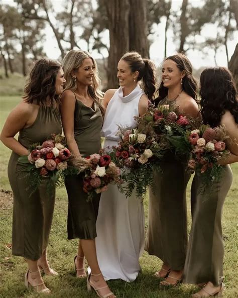 Olive Green Bridesmaid Dresses For All Styles And Seasons