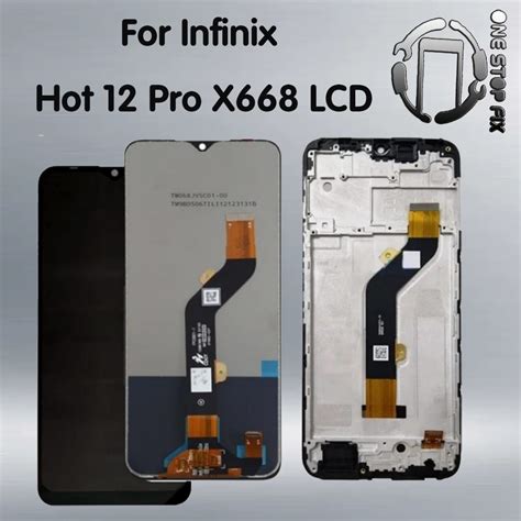 For Infinix Hot 12 Pro X668 Lcd Display Touch Screen Digitizer Assembly