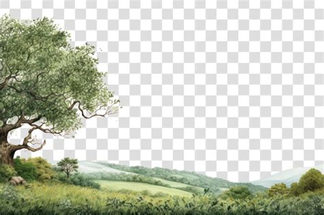 Png Landscape Tree Outdoors Nature Premium Ai Generated Psd