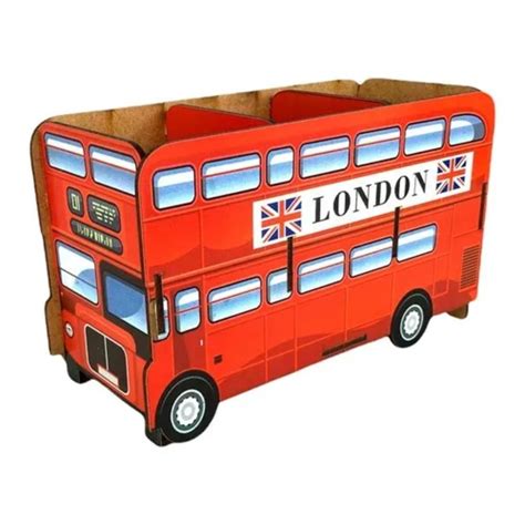 Porta Controle Remoto Sala Mdf Retrô Onibus Londres Shopee Brasil