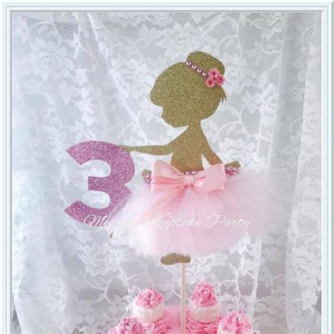 Ballerina Cake Topper Ballerina Party Decorations Etsy In