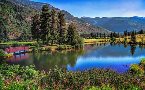 Papeis De Parede Fotografia De Paisagem Rios Montanhas Pontes Rvores