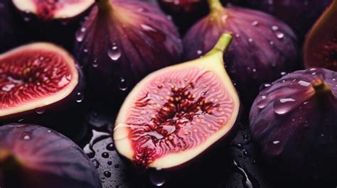 Premium AI Image Fresh Fig Fruit Background