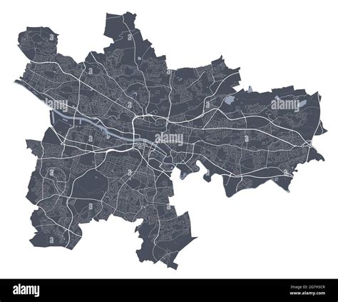 Map Of Glasgow - Sibyl Fanechka