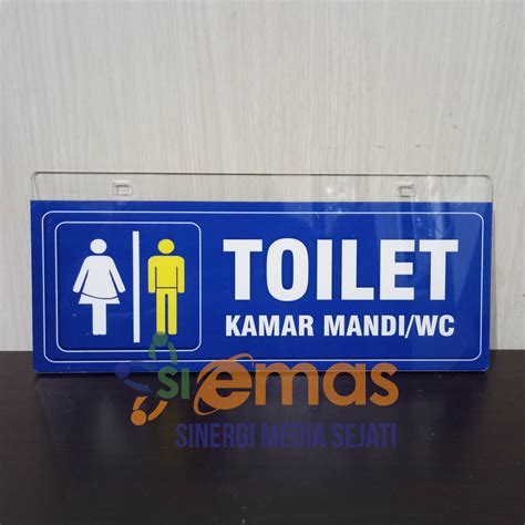 Jual Akrilik Gantung Ruang Toilet Akrilik Papan Nama Ruang Kamar