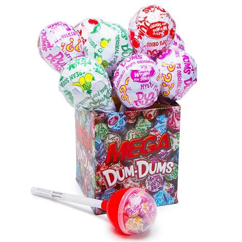 mega dum dums pops  piece display bestcandyfunhousecom