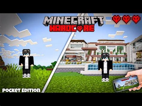 Minecraft PE HARDCORE Can I Survive In This Deadly World YouTube