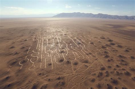 Vista A Rea De Las L Neas De Nazca Geogl Ficos Antiguos Stock De