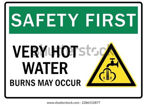 Hot Water Warning Sign Labels Stock Vector (Royalty Free) 2286152877 ...