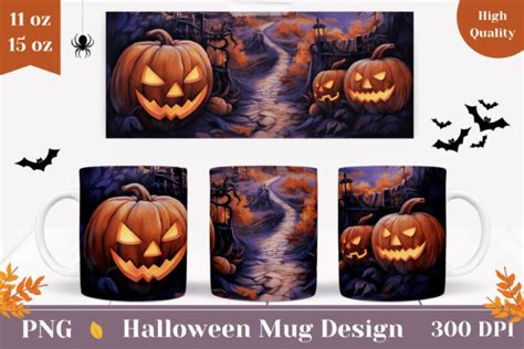 Halloween Mug Wrap Sublimation Design Graphic By Ailirel Design