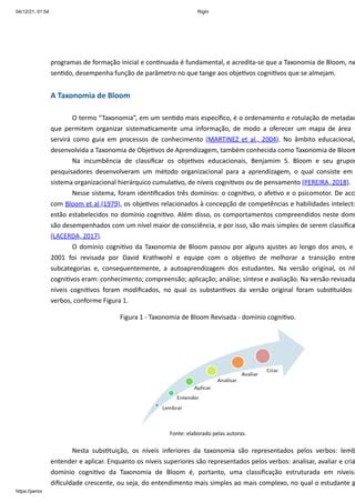 Ferramentas Digitais E Taxonomia De Bloom PDF