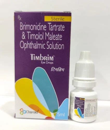 Brimonidine Tartrate And Timolol Maleate Ophthalmic Solution Packaging