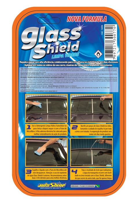 Glass Shield Limpa Vidros Repelente De Chuva Autoshine Ml