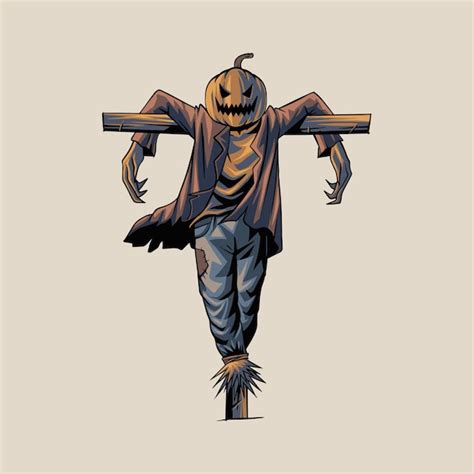 Premium Vector Scarecrow Illustration