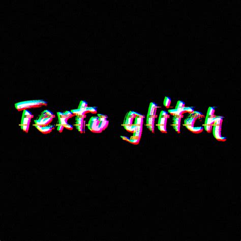 Texto Con Efecto Glitch En Photoshop El Manipulador Formador Y