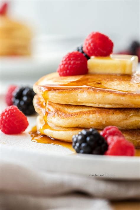 Easy Fluffy Pancakes From Scratch Sugar Salt Magic