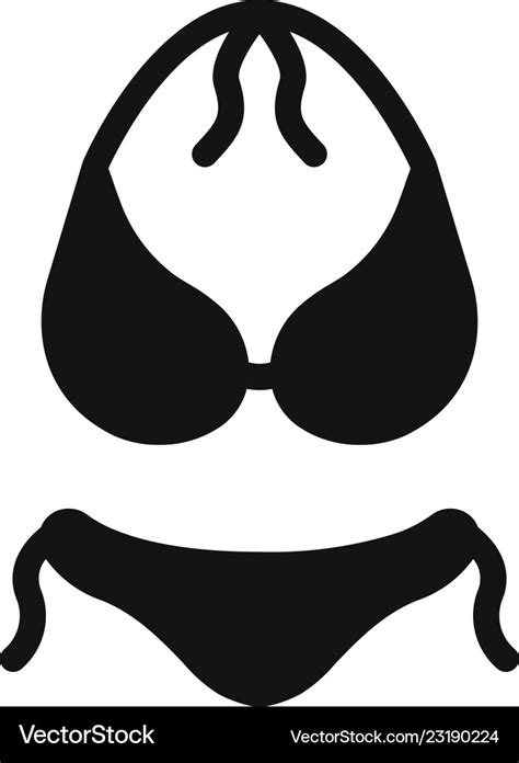 Bikini Icon Royalty Free Vector Image Vectorstock