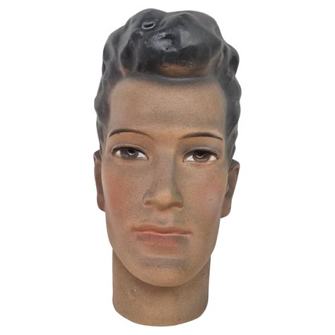 Vintage French Plaster Mannequin Head At Stdibs