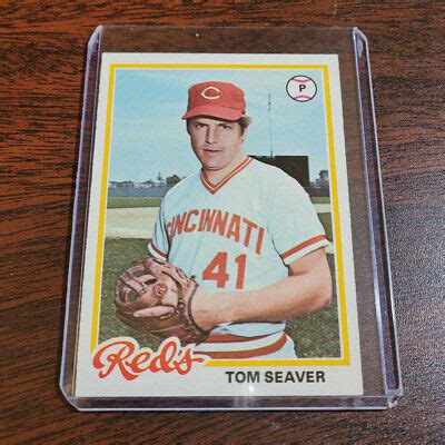 Topps Tom Seaver Baseball Card Cincinnati Reds Mt Ebay