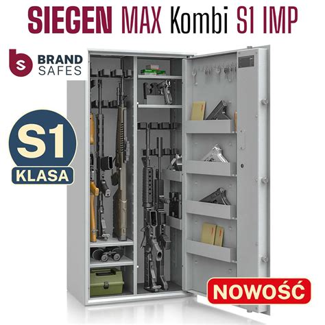 Szafa na broń SIEGEN MAX Kombi kl S1 18 szt broni zamek elektroniczny