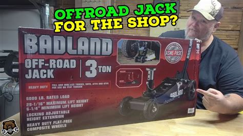 New Badlands 3 Ton Off Road Jack From Harbor Freight But For My Shop