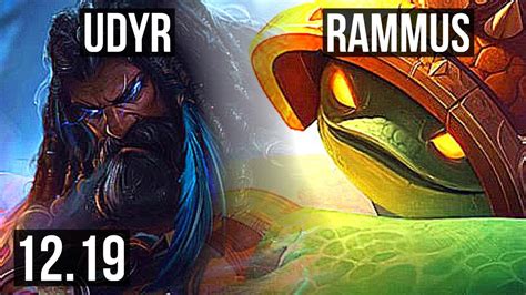 Udyr Vs Rammus Jng Games Dominating Euw Diamond