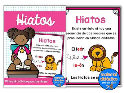 Diptongos E Hiatos Material Didactico Para Tus Clases