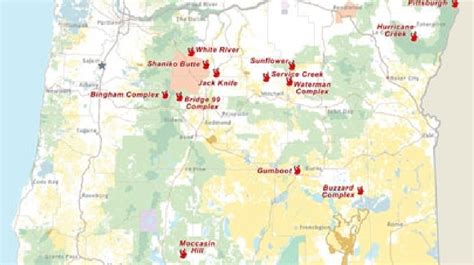 Interactive Map: Large Oregon wildfires | KPIC