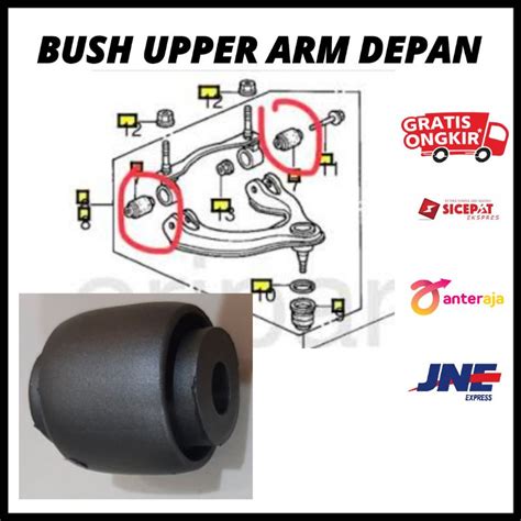 Jual Bush Bushing Upper Arm Sayap Depan Atas Civic Genio Civic Estilo