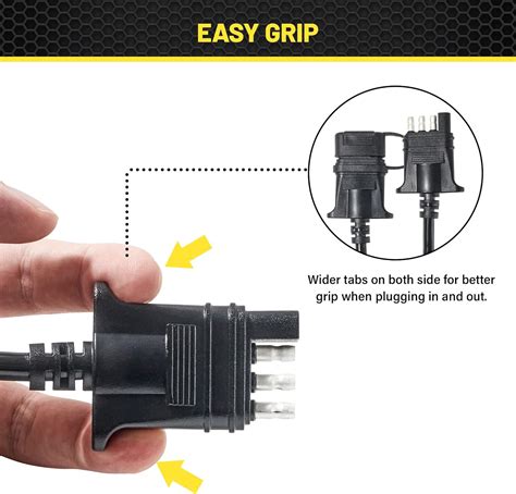 Oyviny Cable de extensión de remolque plano de 4 vías cable en espiral