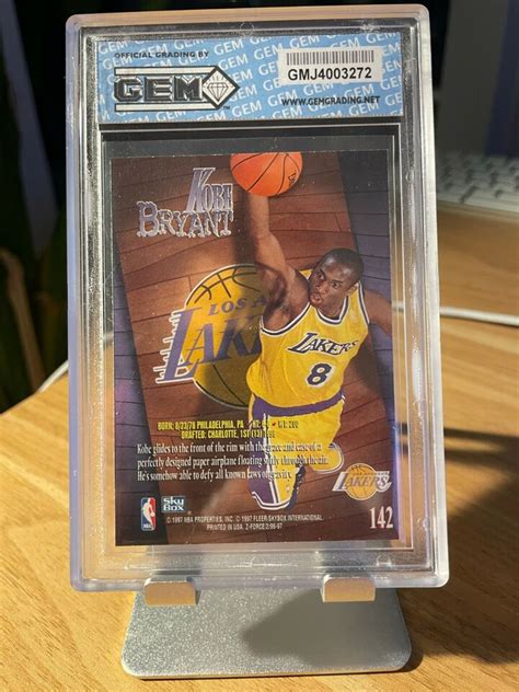 Skybox Z Force Kobe Bryant Rookie Gem Mint L A Lakers