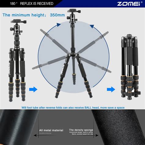 Zomei Lightweight Portable Q Professional Travel Camera Tripod