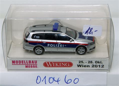 Wiking 010460 Polizei Wien VW Passat Variant für Spur H0 mit