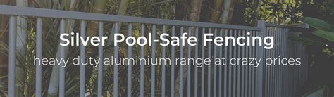 Powdercoated Pool Fencing Cheapest Silver Flat Top Aluminium Fencing