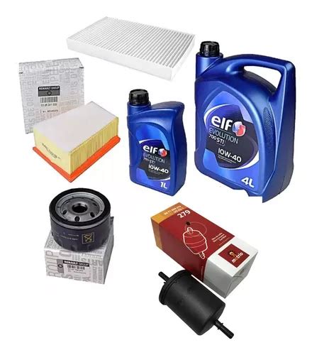 Kit Filtros 5l Aceite Renault Duster F4r 2 0 16v Completo