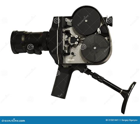 Old Fashioned Movie Camera Stock Image Image 31501441