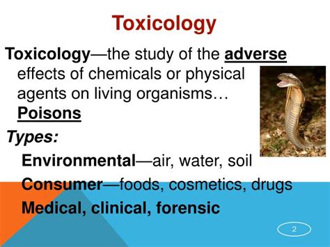 Ppt Forensic Science Toxicology And Alcohol Powerpoint Presentation