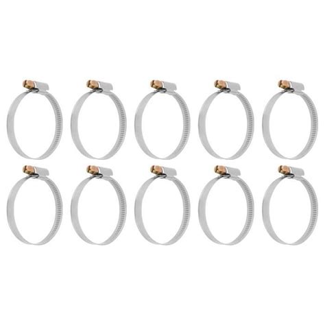 FHE 10 pcs collier de serrage en acier inoxydable résistance à la