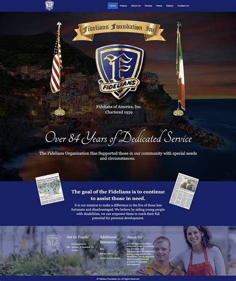 Fidelians Foundation Aronson Hecht Agency Nj Advertising Agency